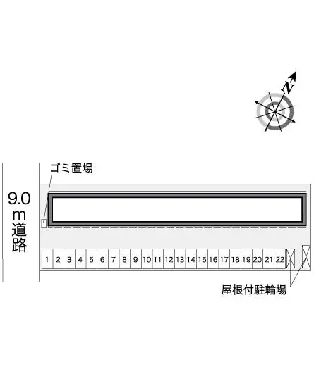 ★手数料０円★宗像市陵厳寺１丁目　月極駐車場（LP）